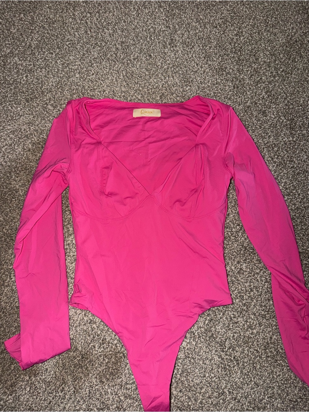 Fuchsia Long Sleeve Bodysuit